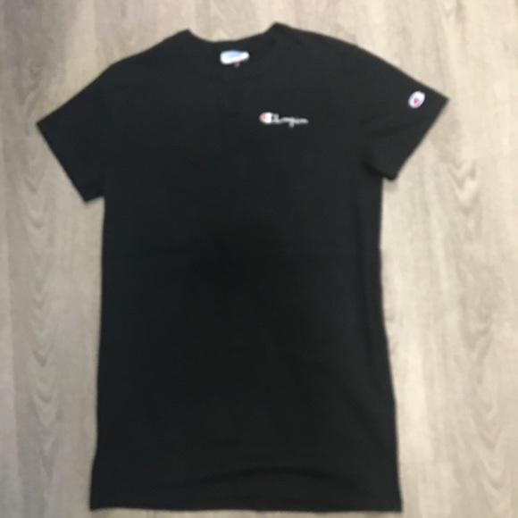 Champion Brand Black Cotton Shirt Dress - Picture 2 of 2